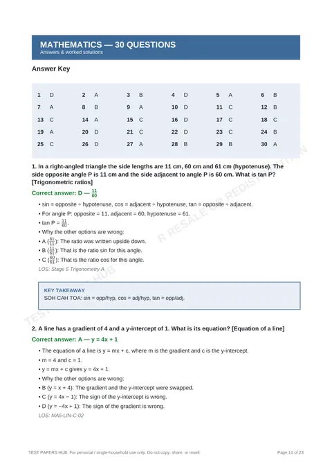 Solutions preview