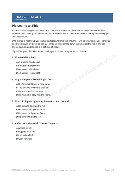 Questions preview