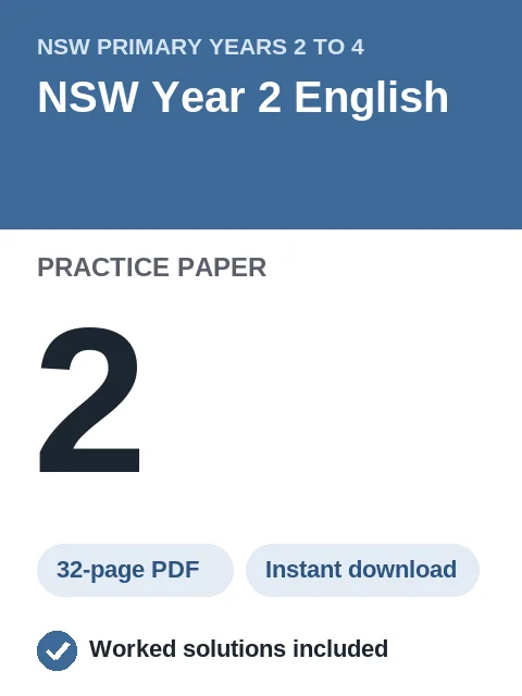 NSW Year 2 English Practice Paper 2