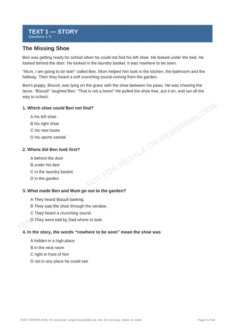 Questions preview