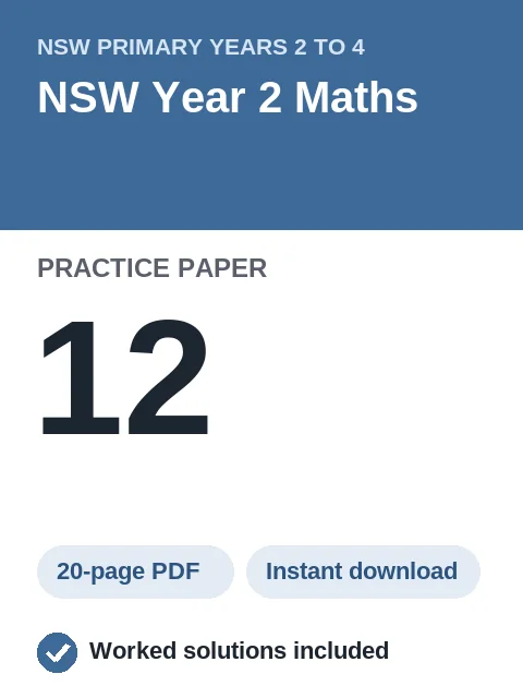 NSW Year 2 Maths Practice Paper 12