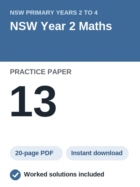 NSW Year 2 Maths Practice Paper 13