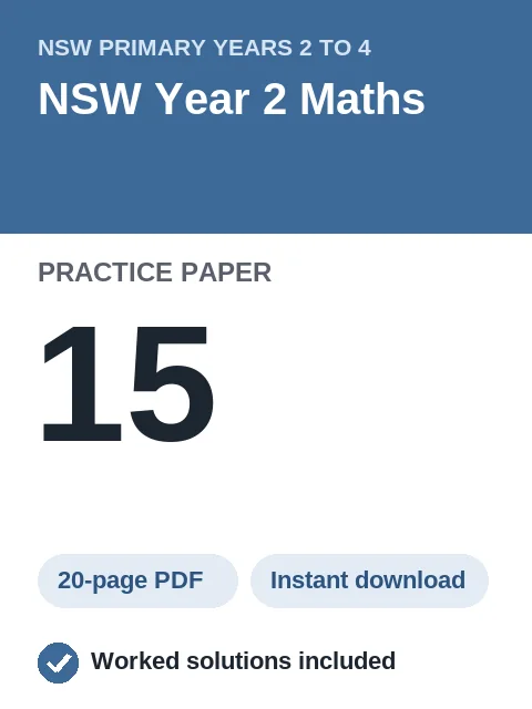 NSW Year 2 Maths Practice Paper 15