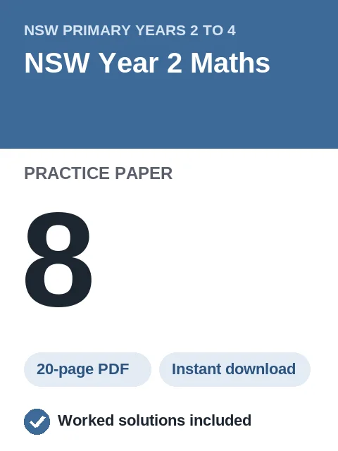 NSW Year 2 Maths Practice Paper 8