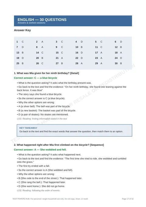 Solutions preview