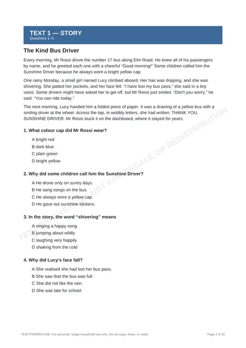 Questions preview