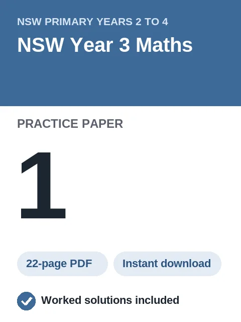 NSW Year 3 Maths Practice Paper 1