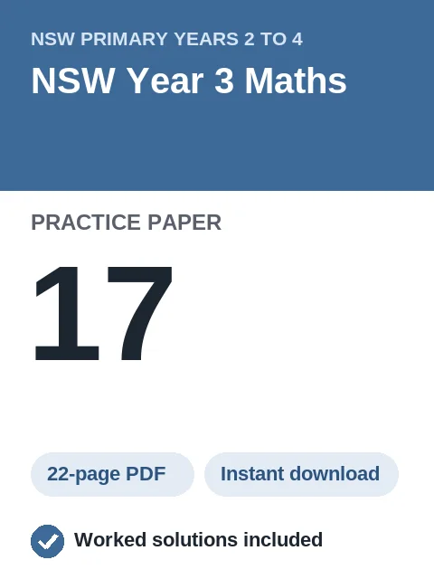 NSW Year 3 Maths Practice Paper 17