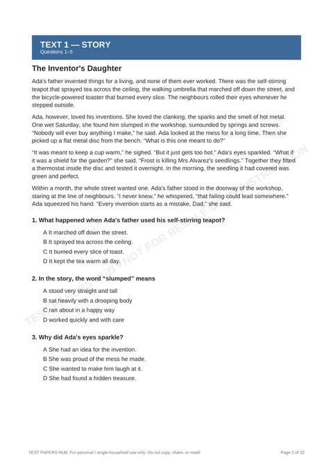 Questions preview