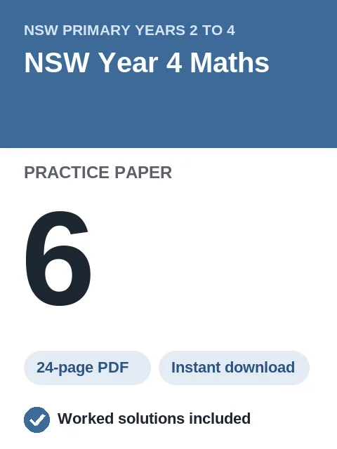 NSW Year 4 Maths Practice Paper 6