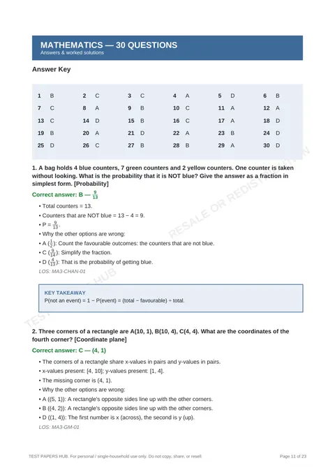 Solutions preview