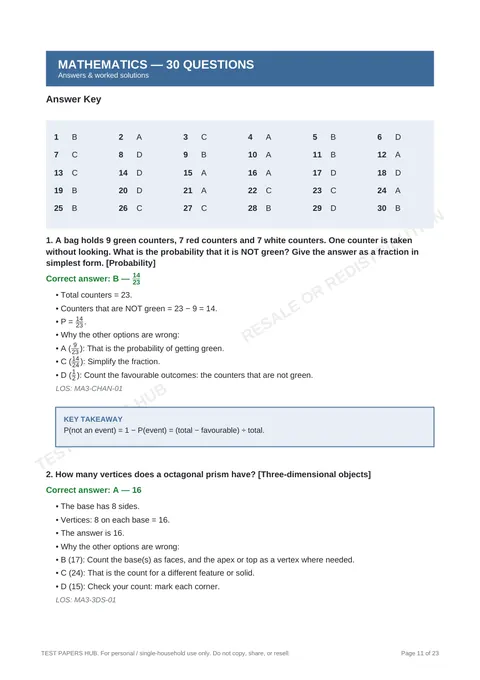 Solutions preview