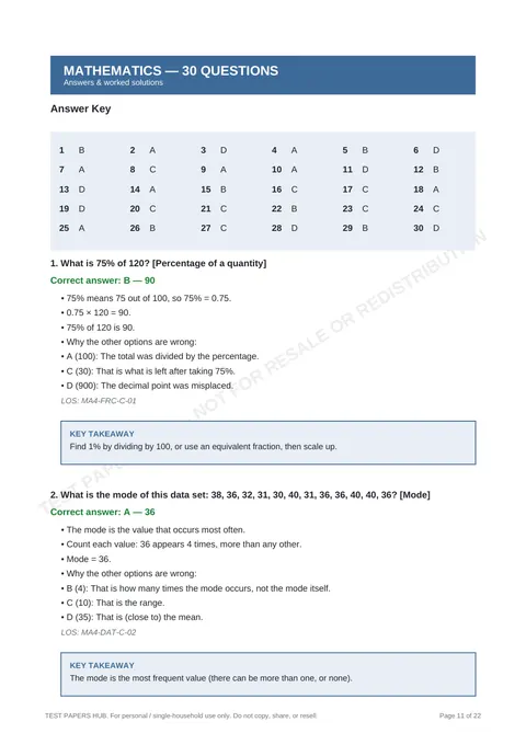 Solutions preview