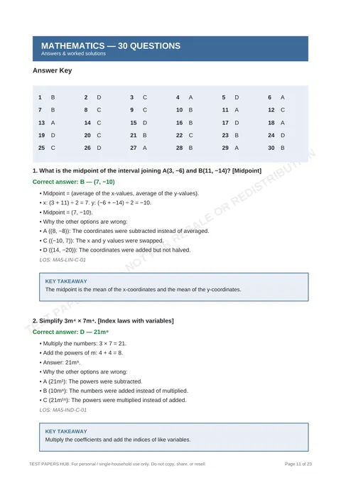 Solutions preview