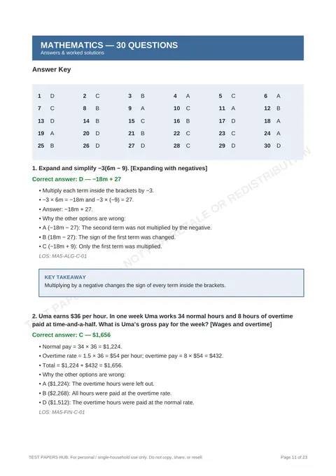 Solutions preview