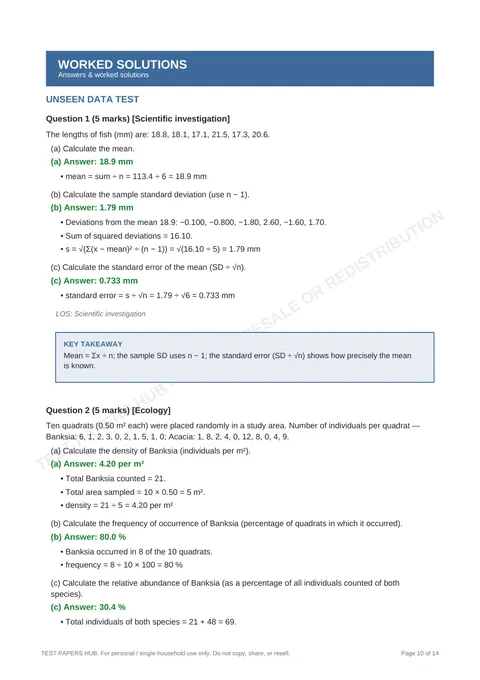 Solutions preview