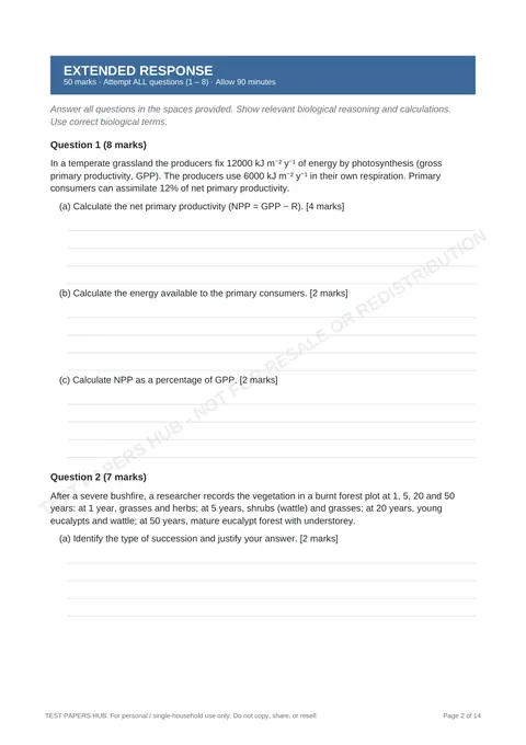 Questions preview