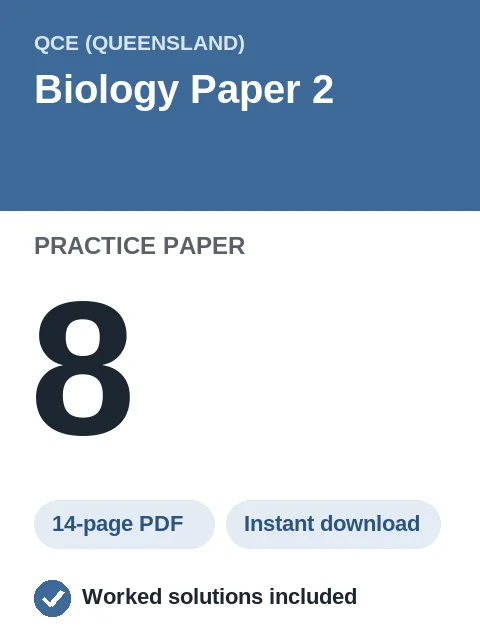 QCE Biology Paper 2 Practice Paper 8