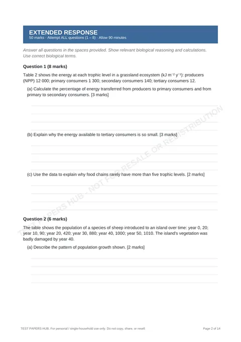 Questions preview