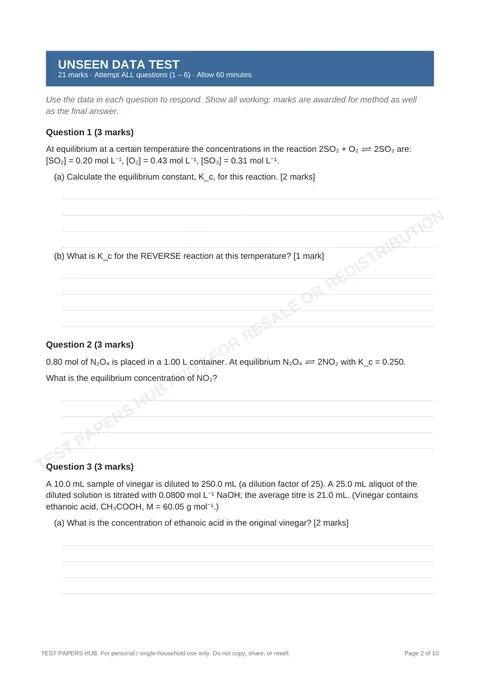 Questions preview