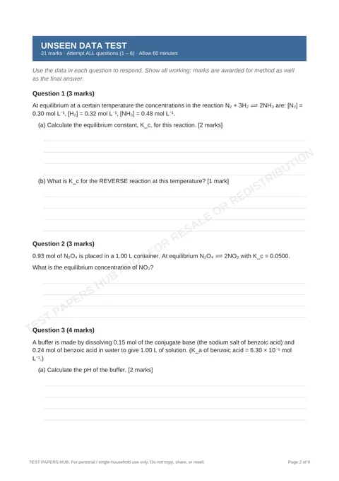 Questions preview