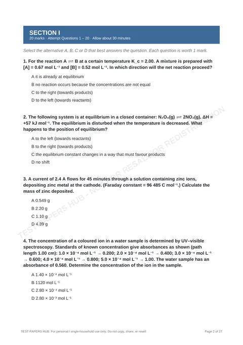 Questions preview