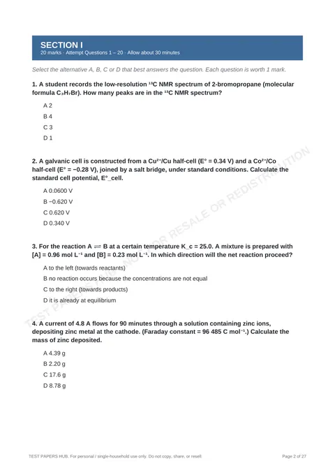 Questions preview