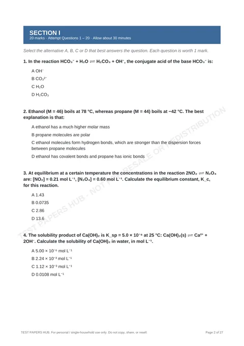 Questions preview