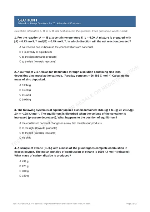 Questions preview
