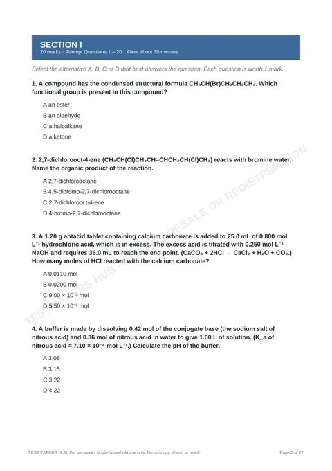 Questions preview
