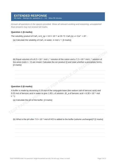 Questions preview