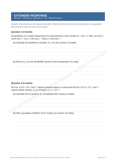 Questions preview