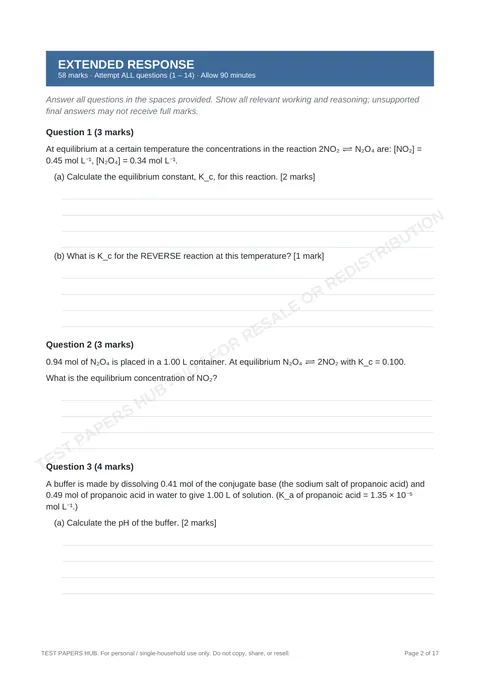 Questions preview