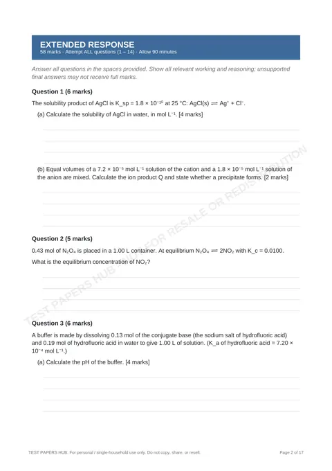 Questions preview