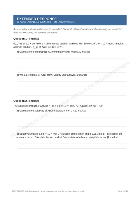 Questions preview