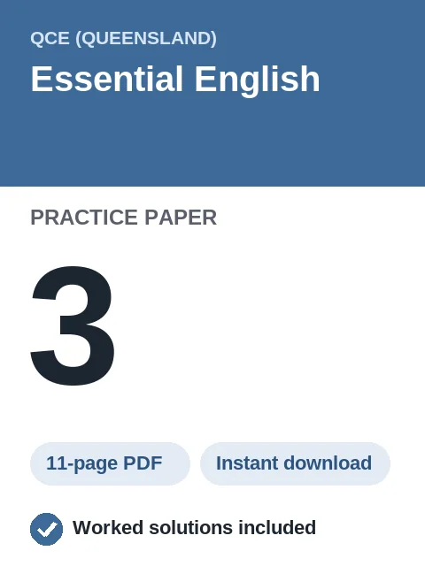 QCE Essential English Practice Paper 3