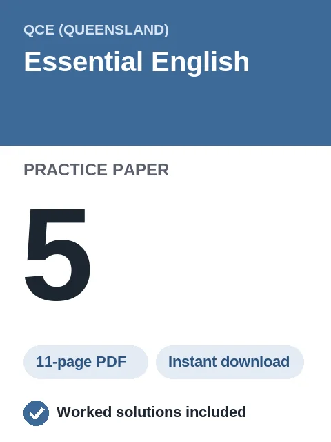 QCE Essential English Practice Paper 5