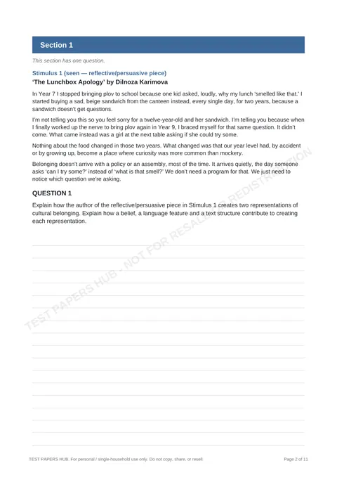 Questions preview