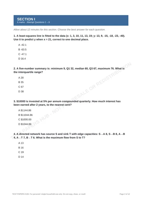 Questions preview