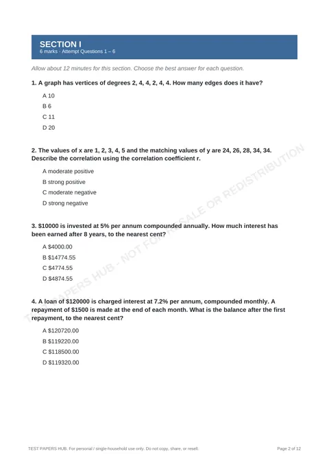 Questions preview