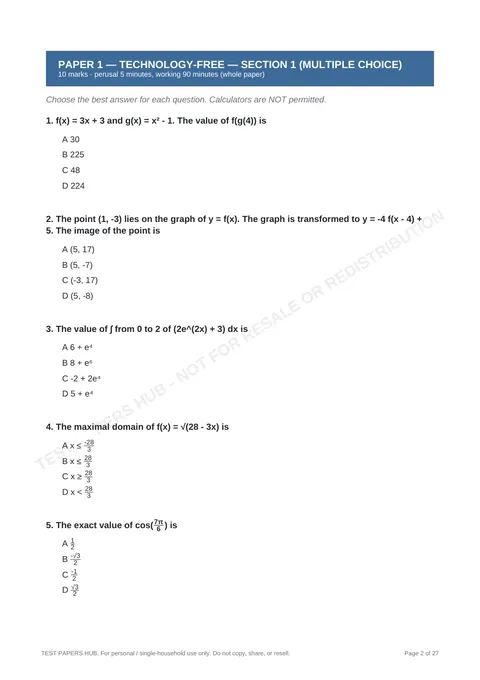 Questions preview