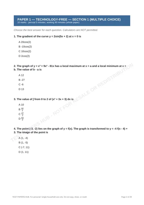 Questions preview