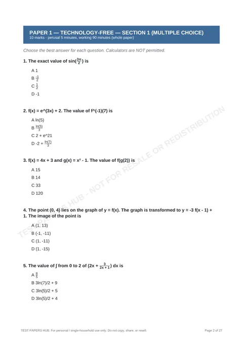 Questions preview