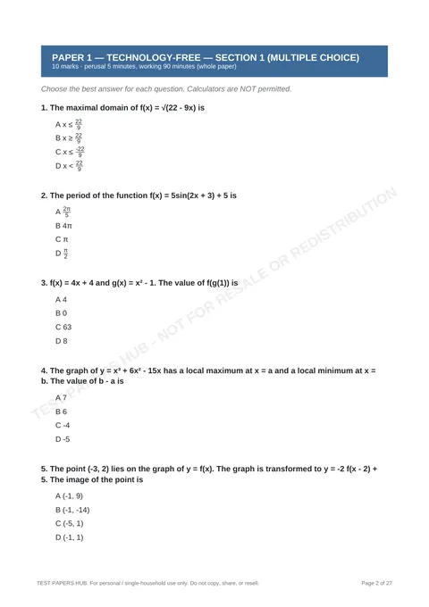 Questions preview