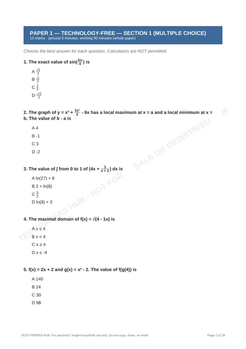 Questions preview