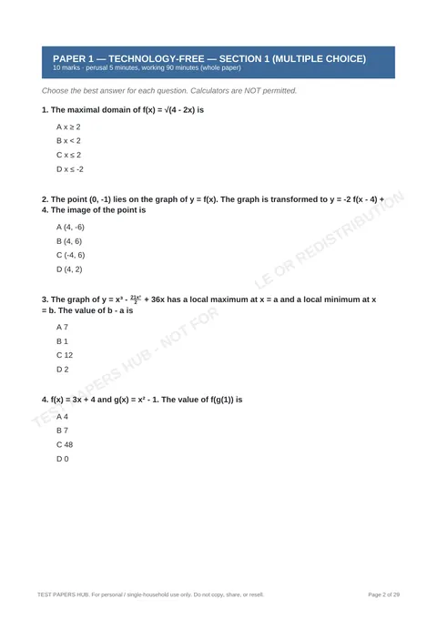 Questions preview