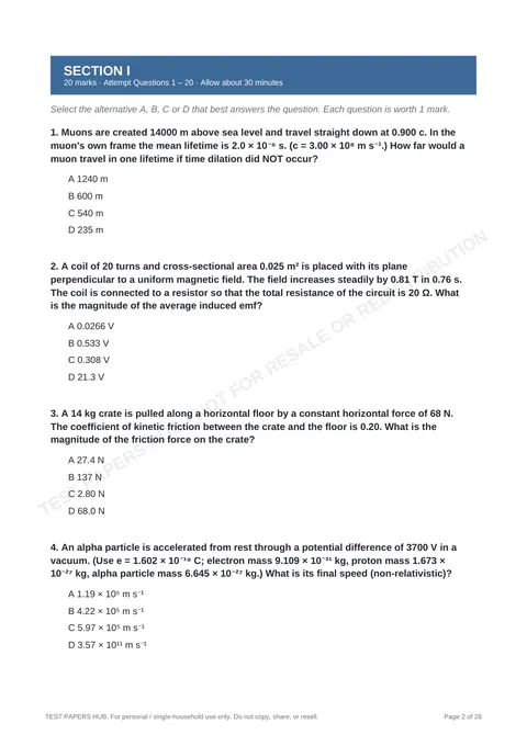 Questions preview