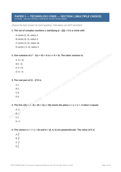 Questions preview