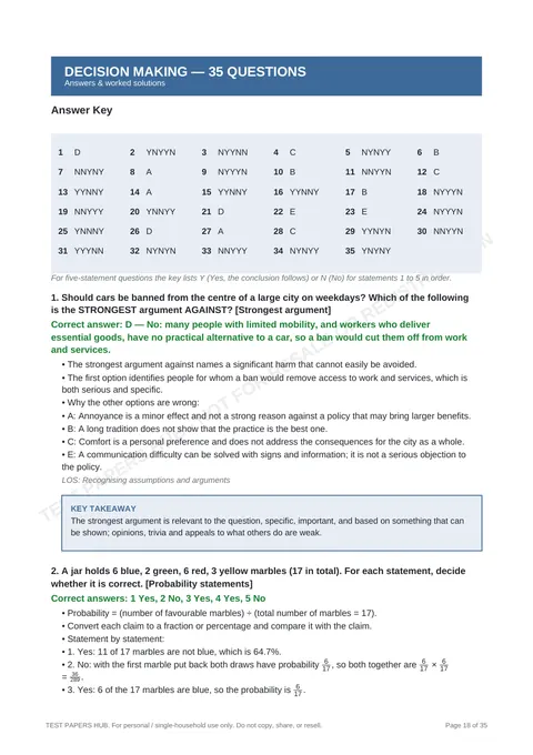 Solutions preview