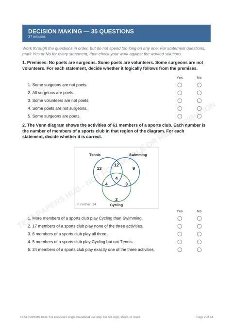 Questions preview